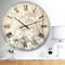 Designart 'Brown Onn Grey Blossoms Traditional Wall Clock